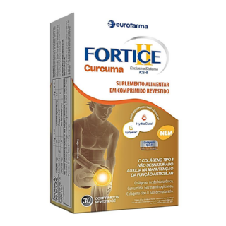 Fortice Curcuma Suplementos Alimentar 30 Comprimidos Revestidos